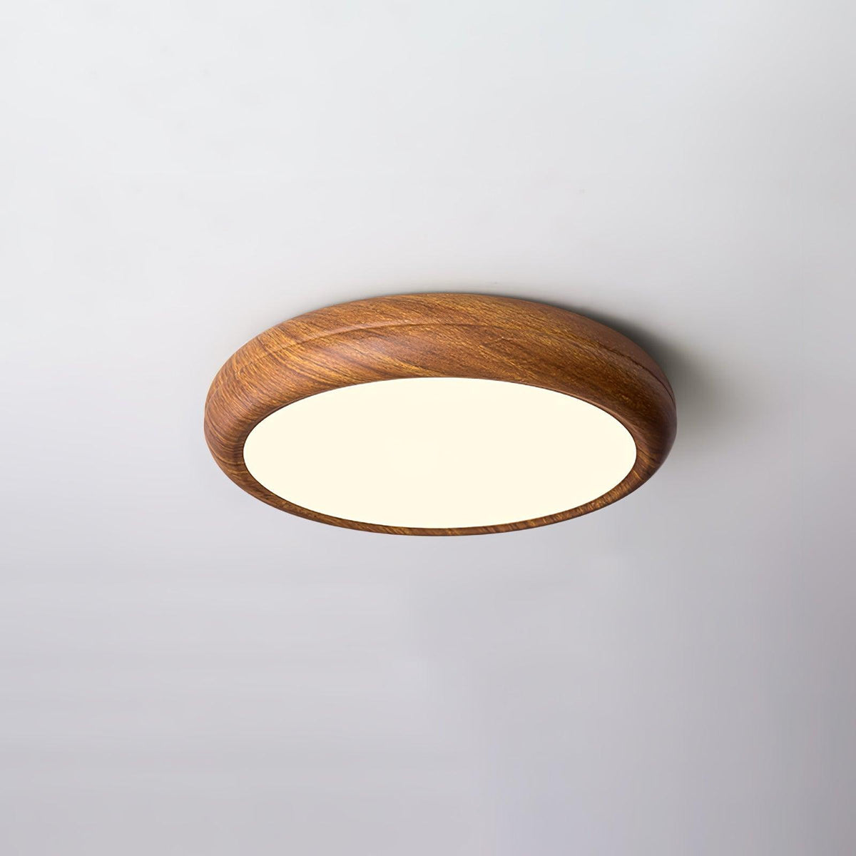 Elda Houten Houtnerf Ronde plafondlamp