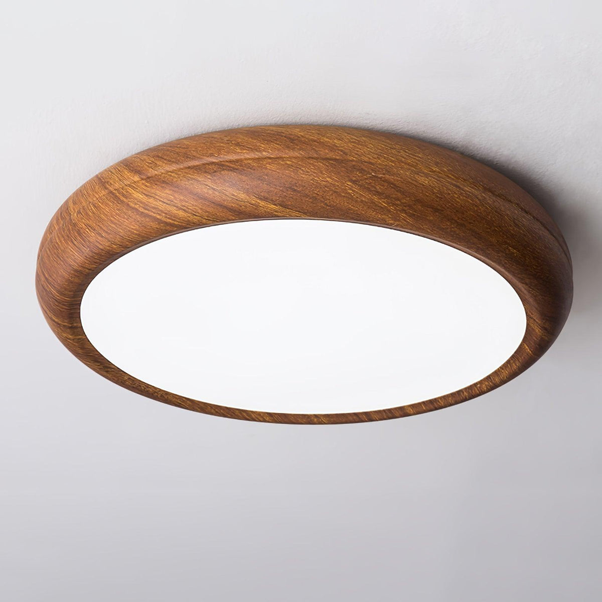 Elda Houten Houtnerf Ronde plafondlamp