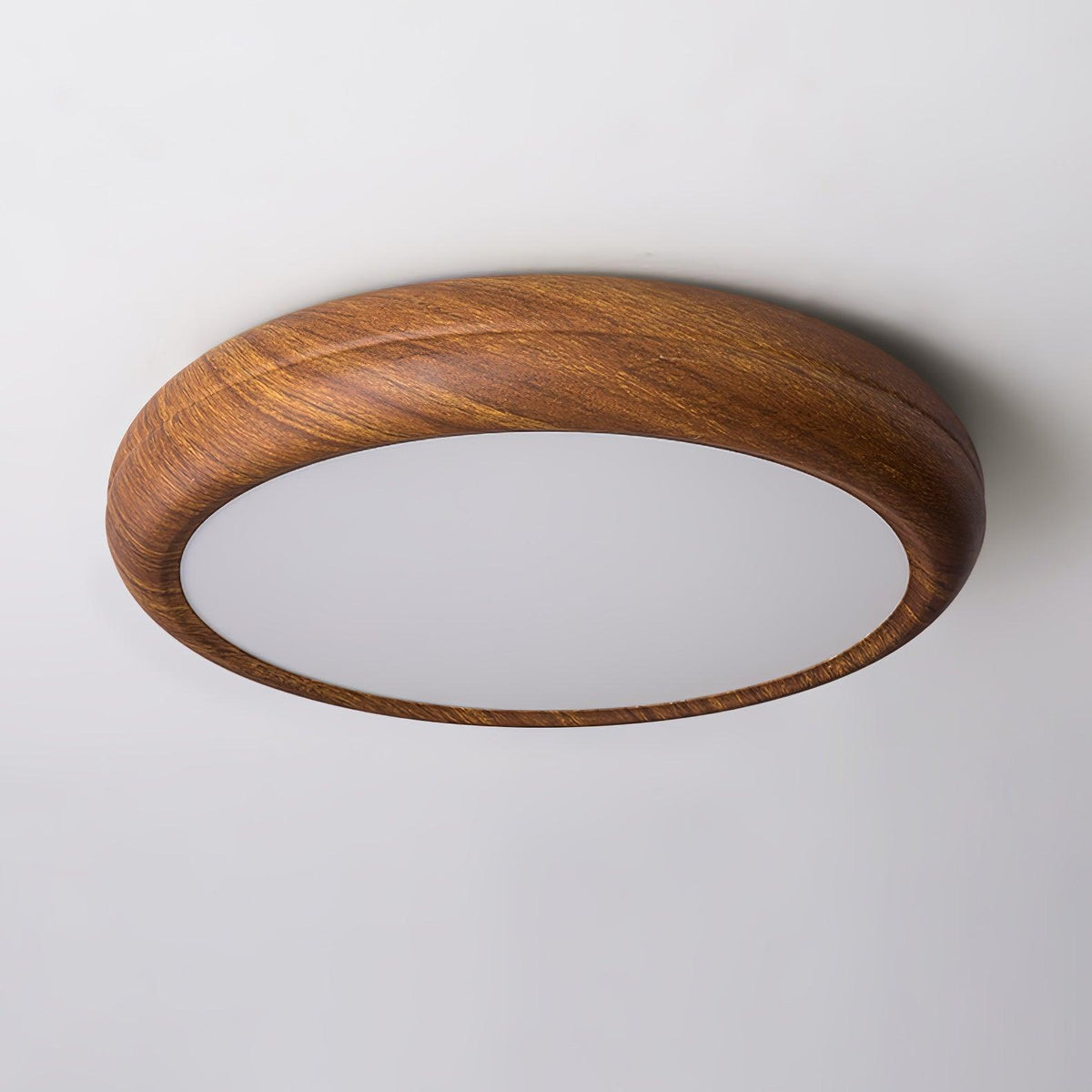 Elda Houten Houtnerf Ronde plafondlamp