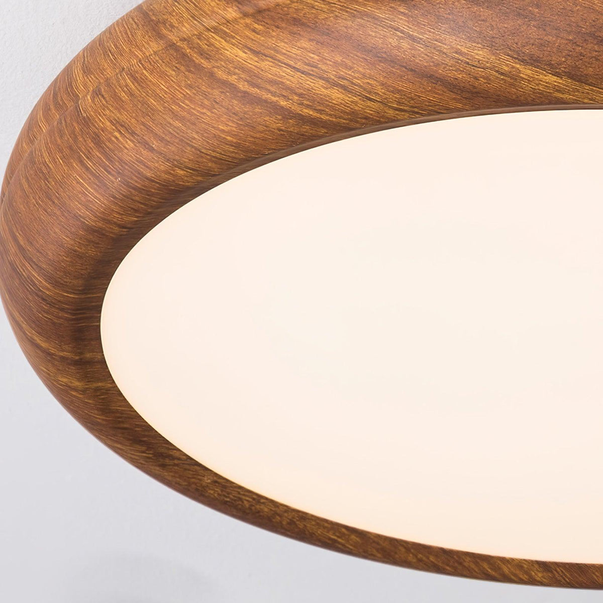 Elda Houten Houtnerf Ronde plafondlamp