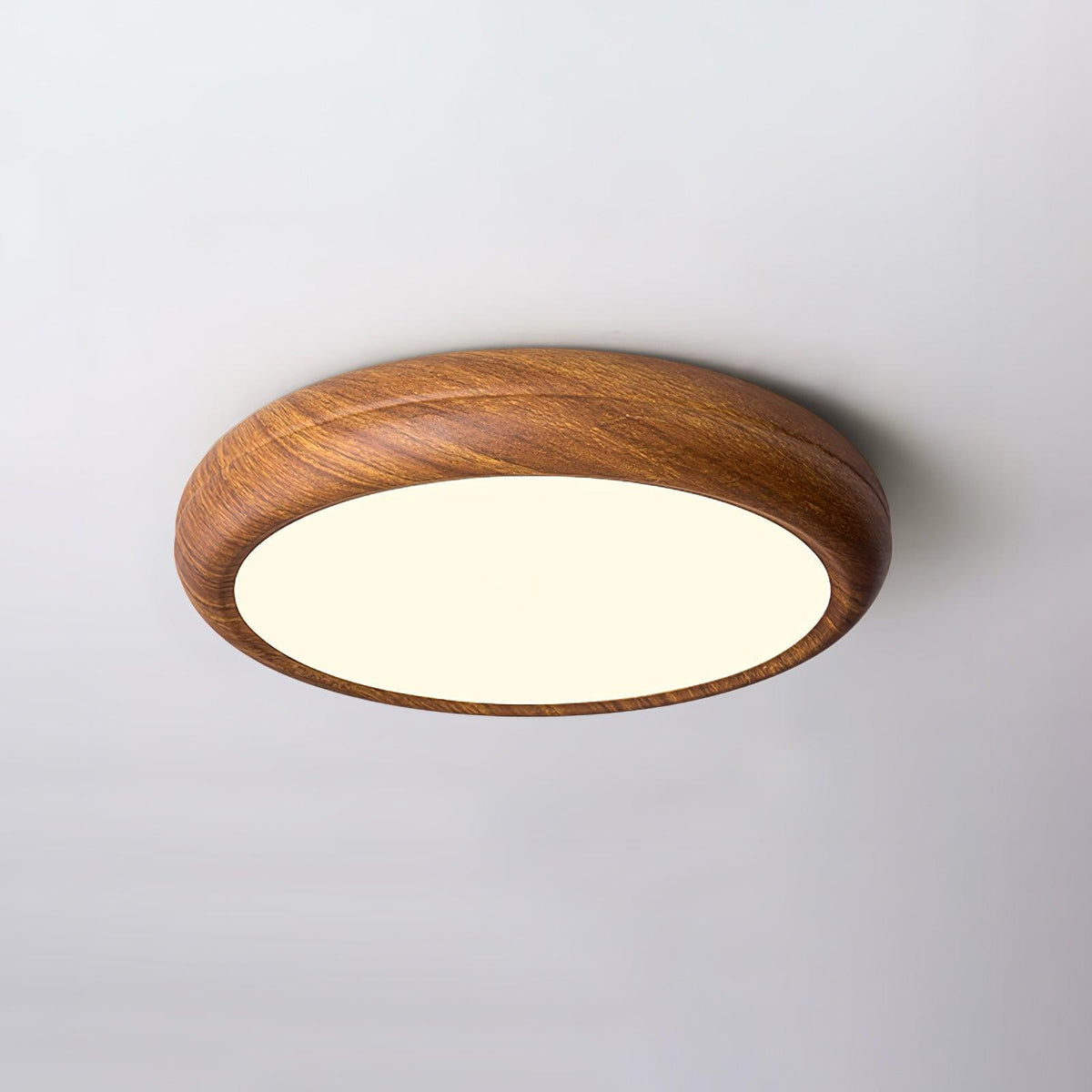 Elda Houten Houtnerf Ronde plafondlamp