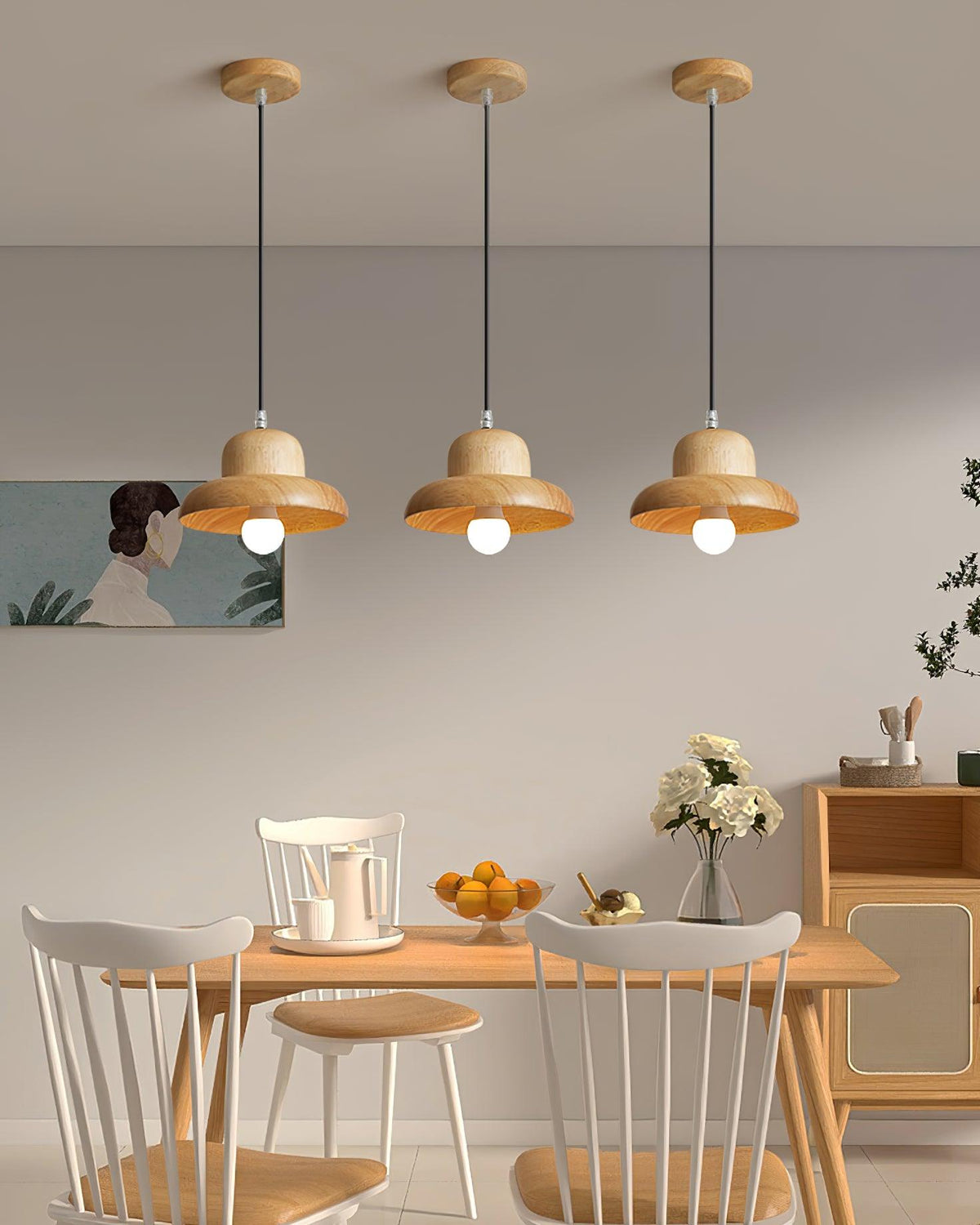 Ida hanglamp van hout