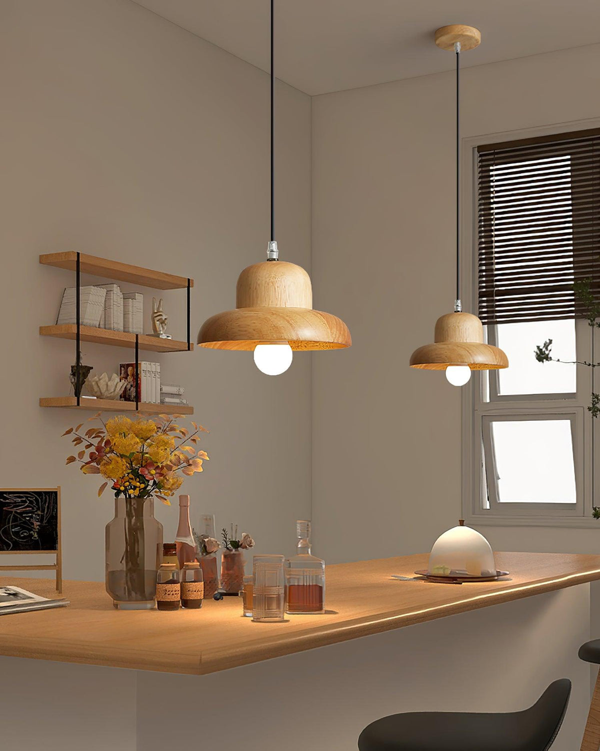 Ida hanglamp van hout
