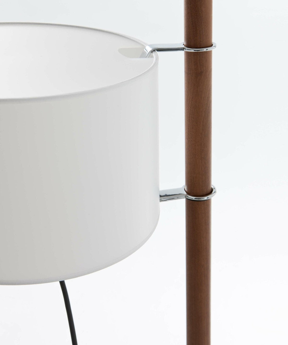 Jex Houten Stoffen vloerlamp