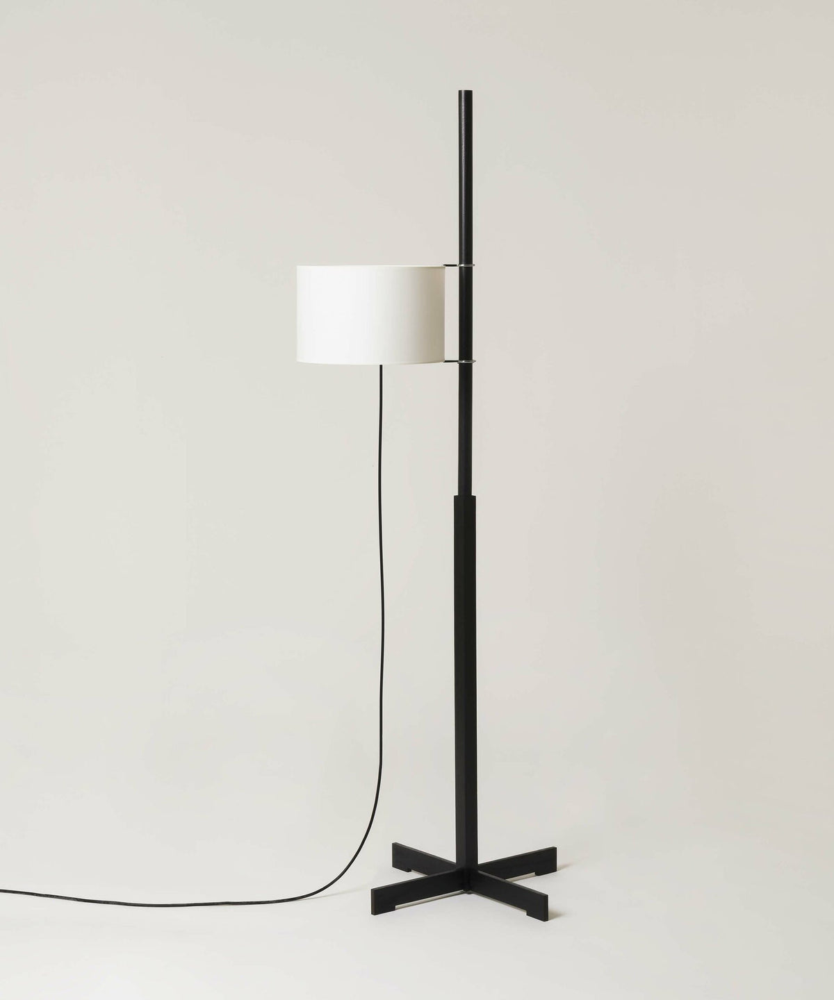 Jex Houten Stoffen vloerlamp