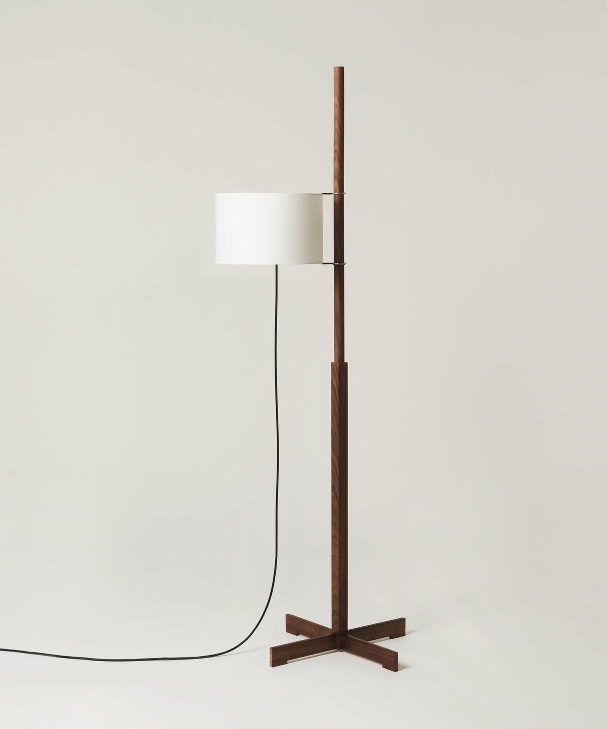 Jex Houten Stoffen vloerlamp