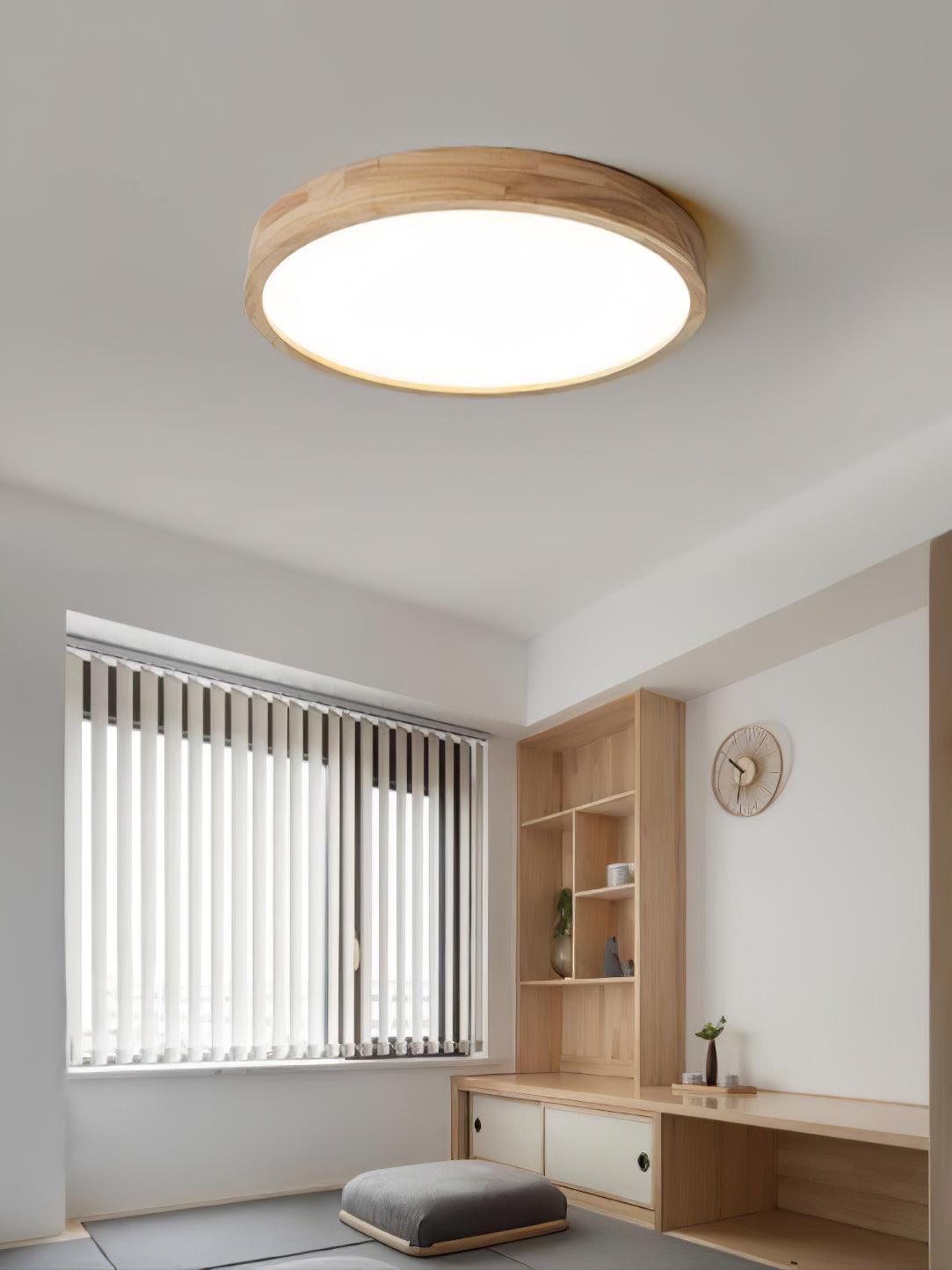 Aldalaya Plafondlamp Houten Geometrisch LED