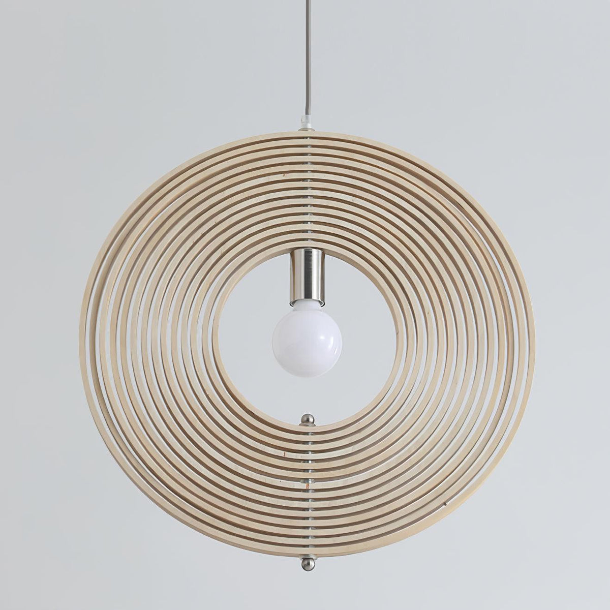 Hanglamp Houten Ringen Sfeer Organisch Minimalistisch