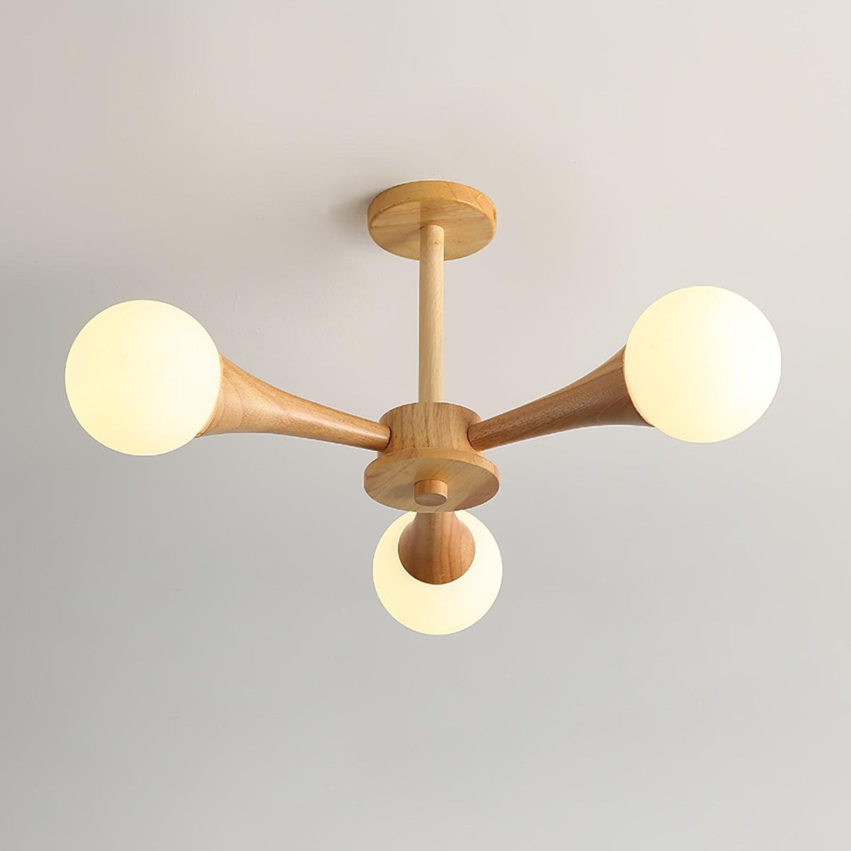 Drae Kroonluchter Houten Bol Retro