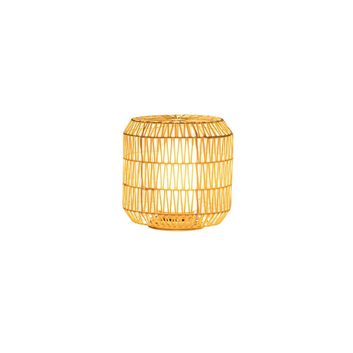 Woven rotan buitenwandlamp