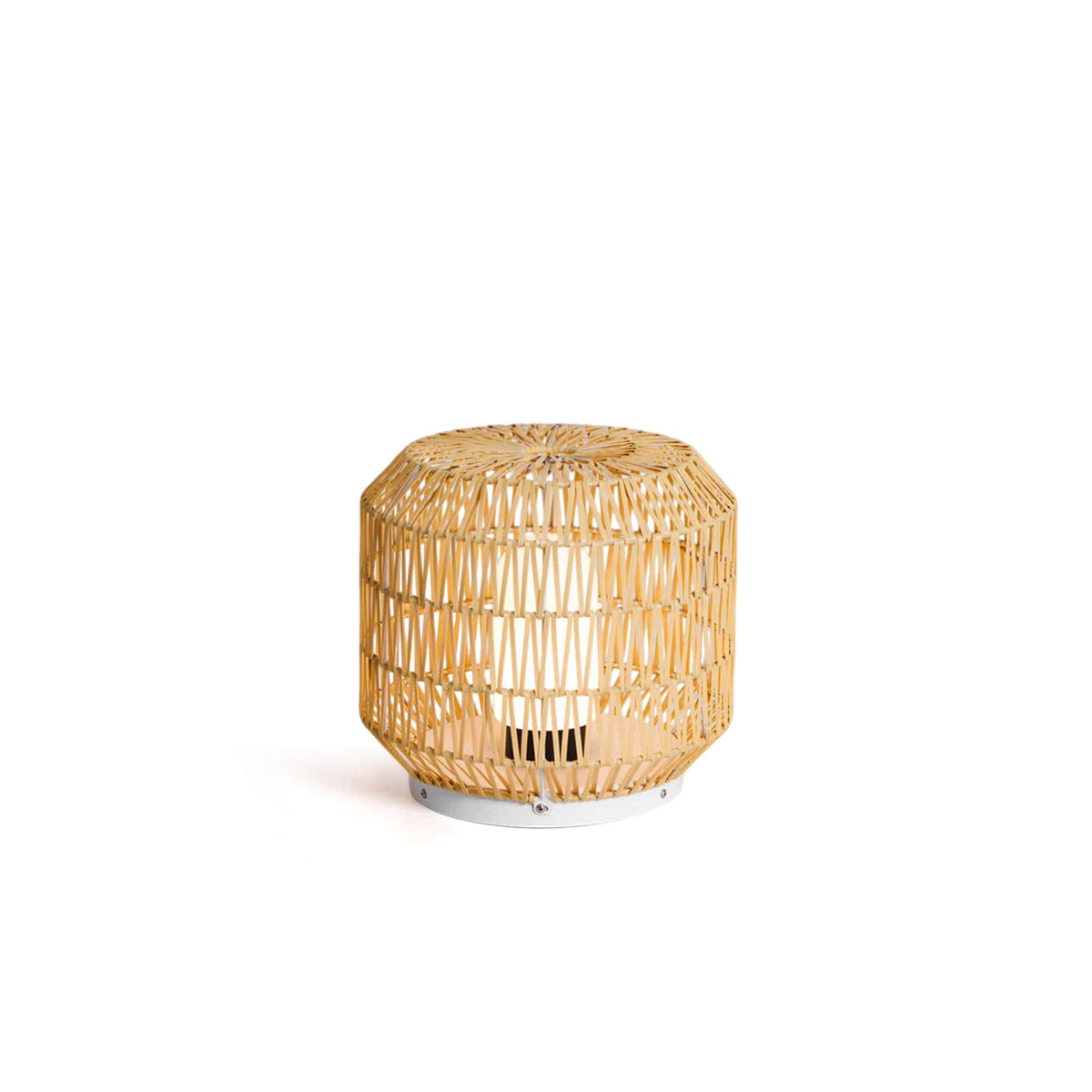 Woven rotan buitenwandlamp