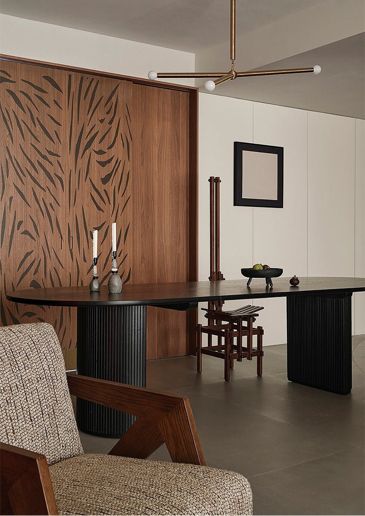 Solireon moderne kroonluchter met lineaire messing en leer