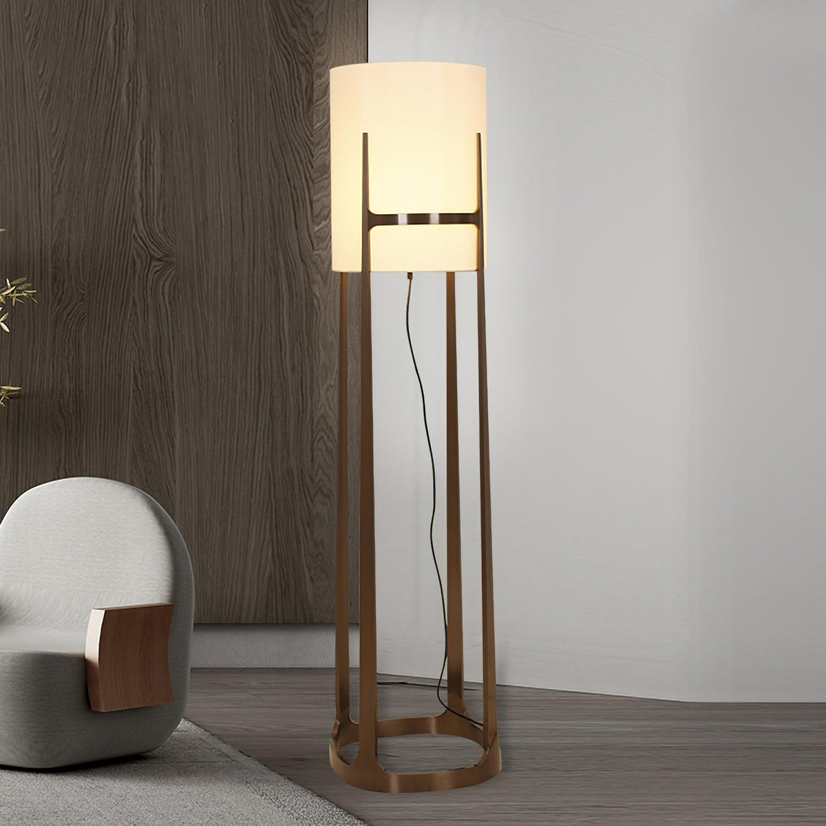 Mirinelle klassieke stoffen vloerlamp