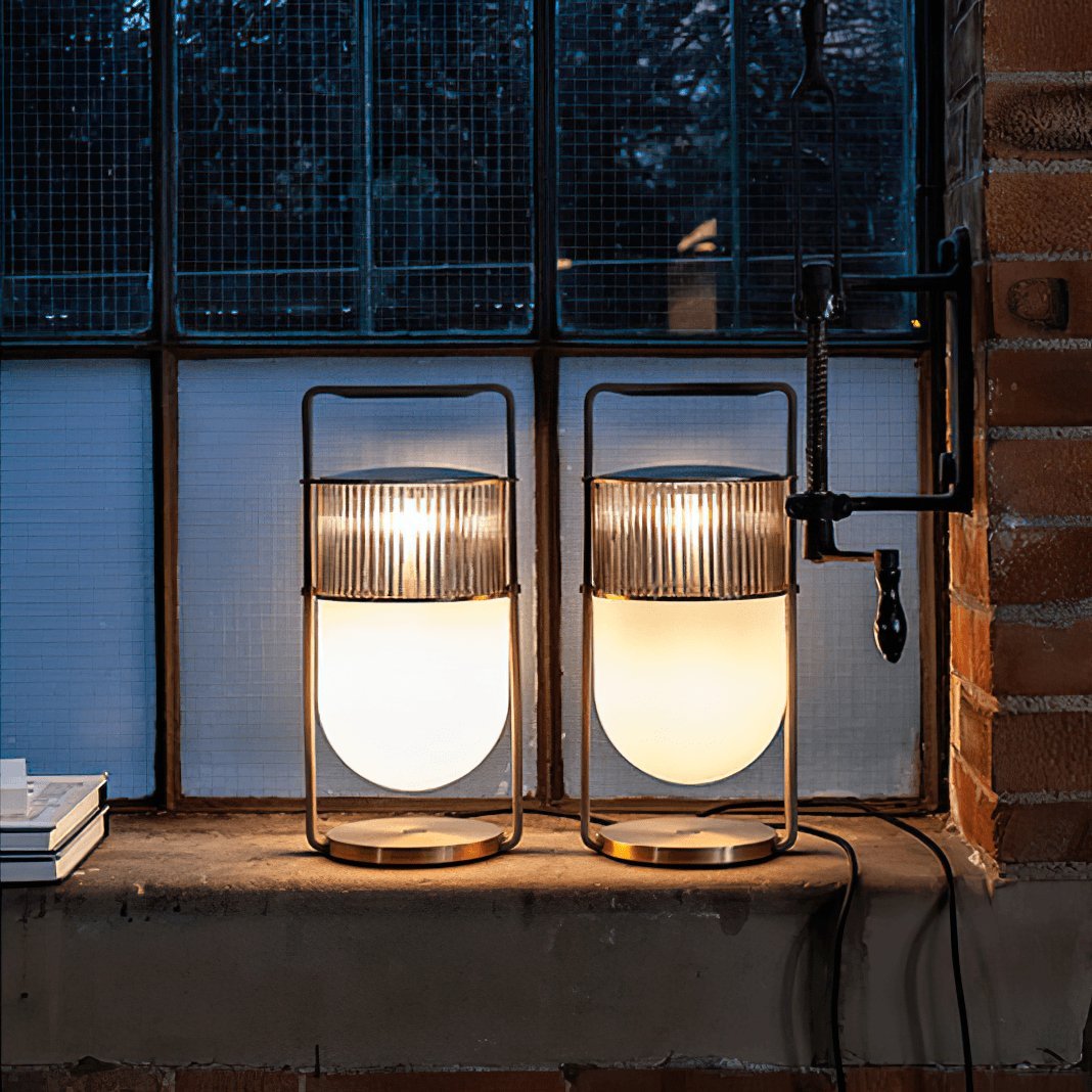 Kiorven artistieke tafellamp van glas