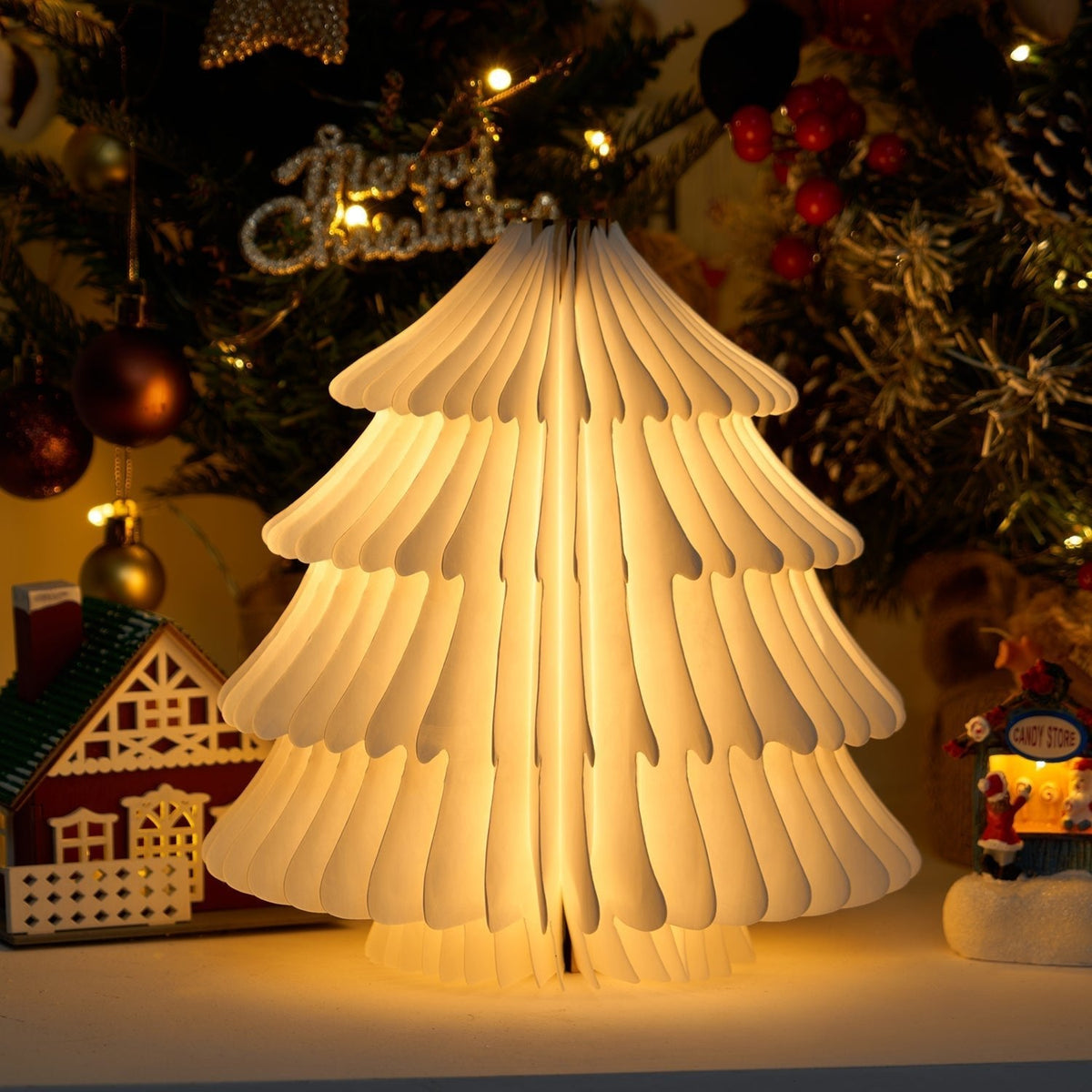 Xmas Tree Fold tafellamp