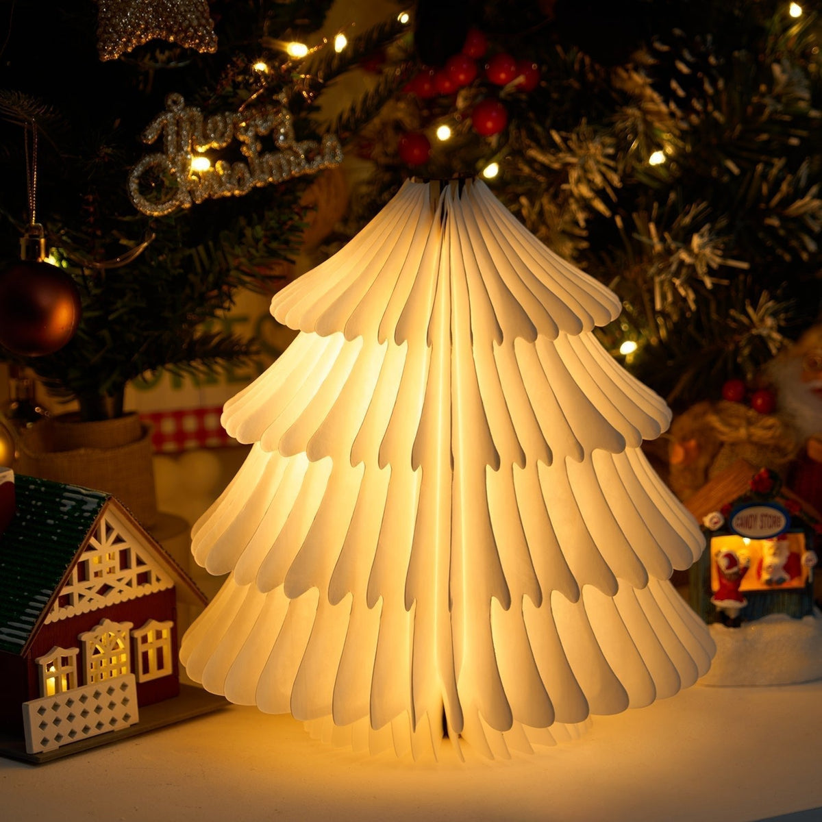 Xmas Tree Fold tafellamp