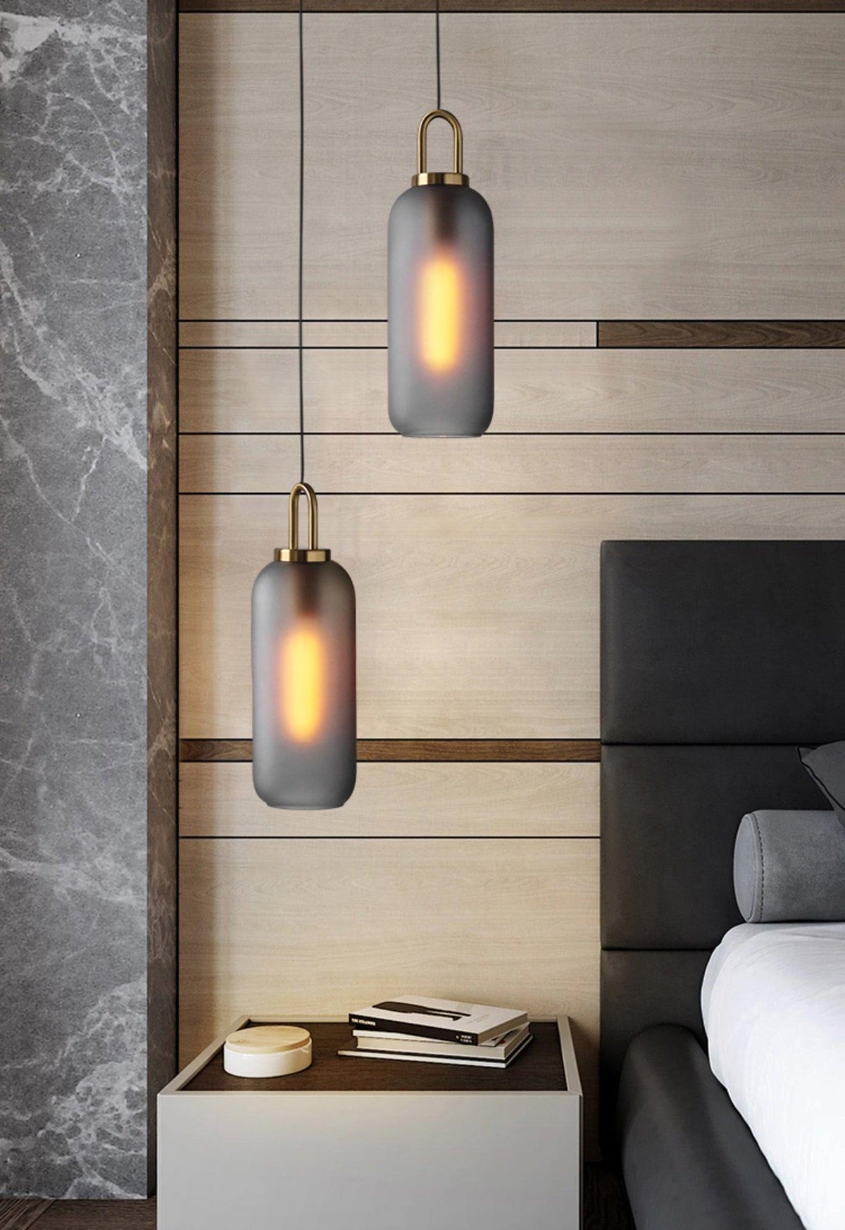 Eirisina hanglamp Pendulum met glazen kap
