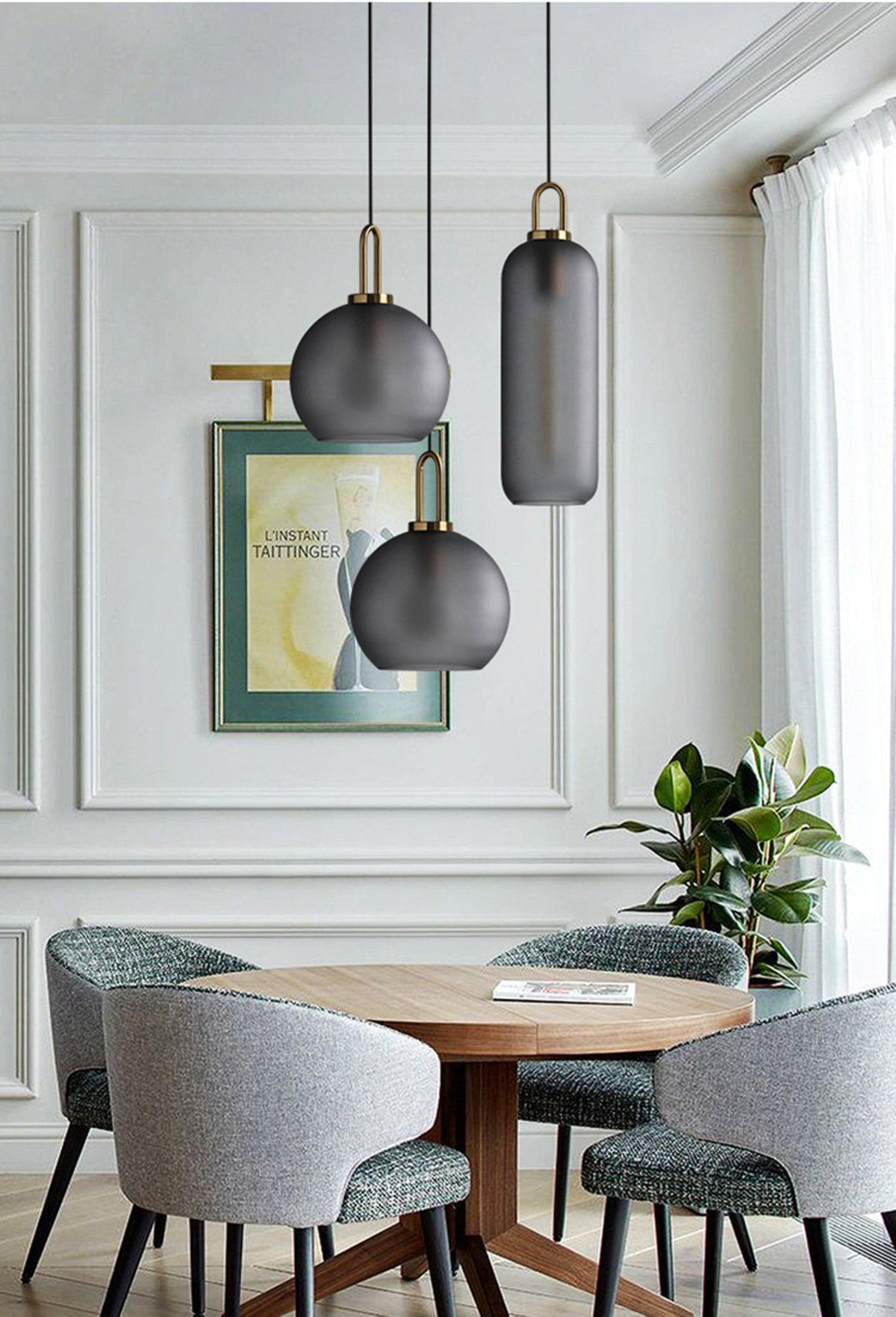 Eirisina hanglamp Pendulum met glazen kap