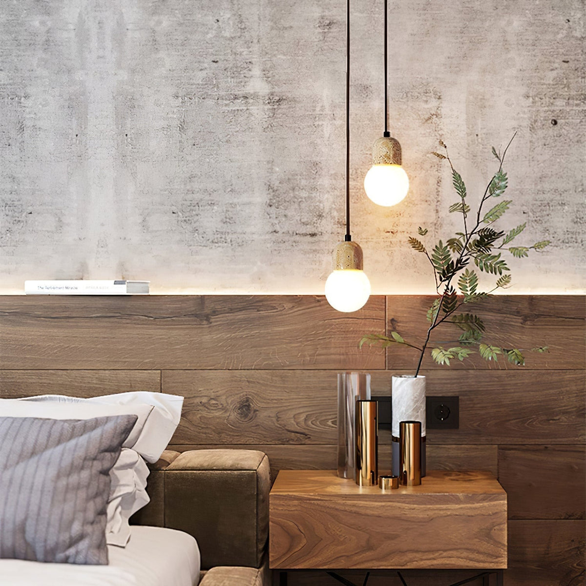 Seroaya travertin hanglamp Zes Stijl