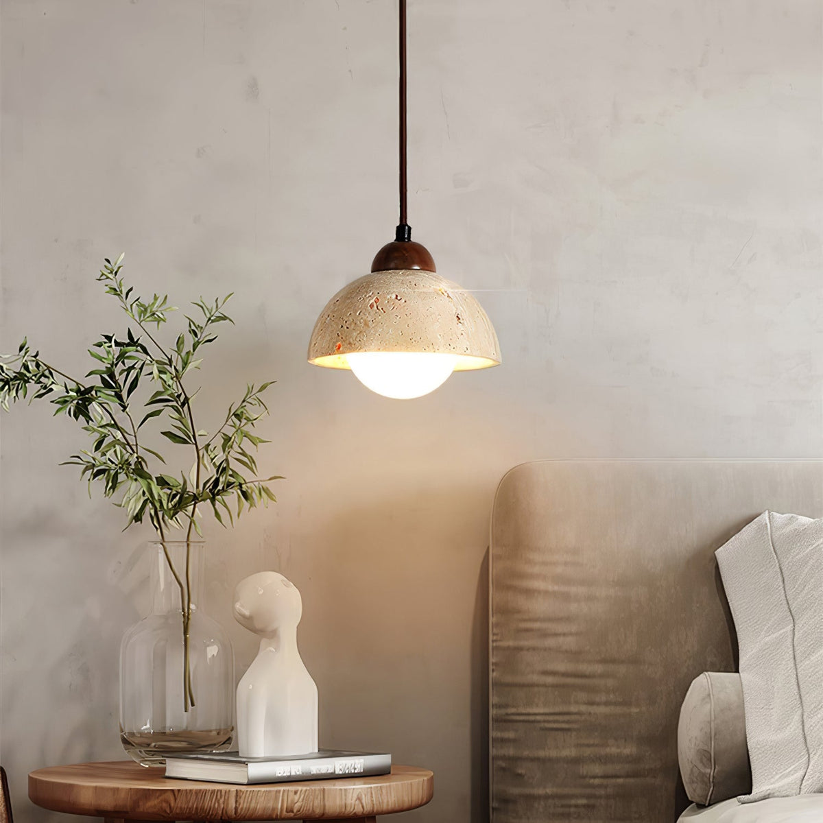 Seroaya travertin hanglamp Zes Stijl