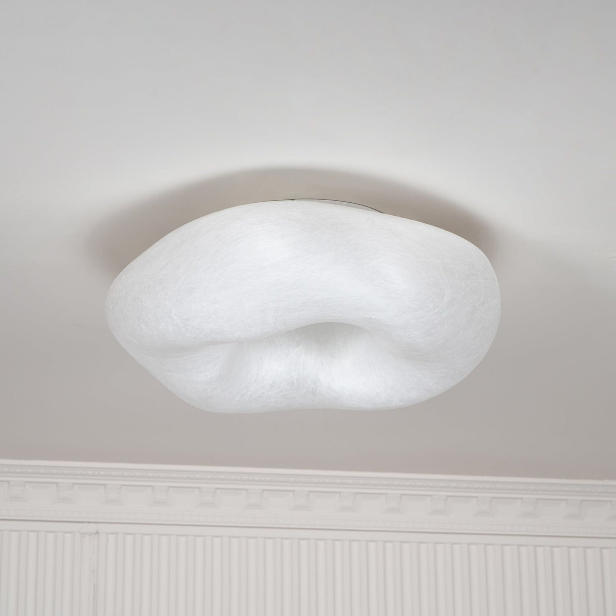 Calerelle plafondlamp met wolkenvorm zijde elegant