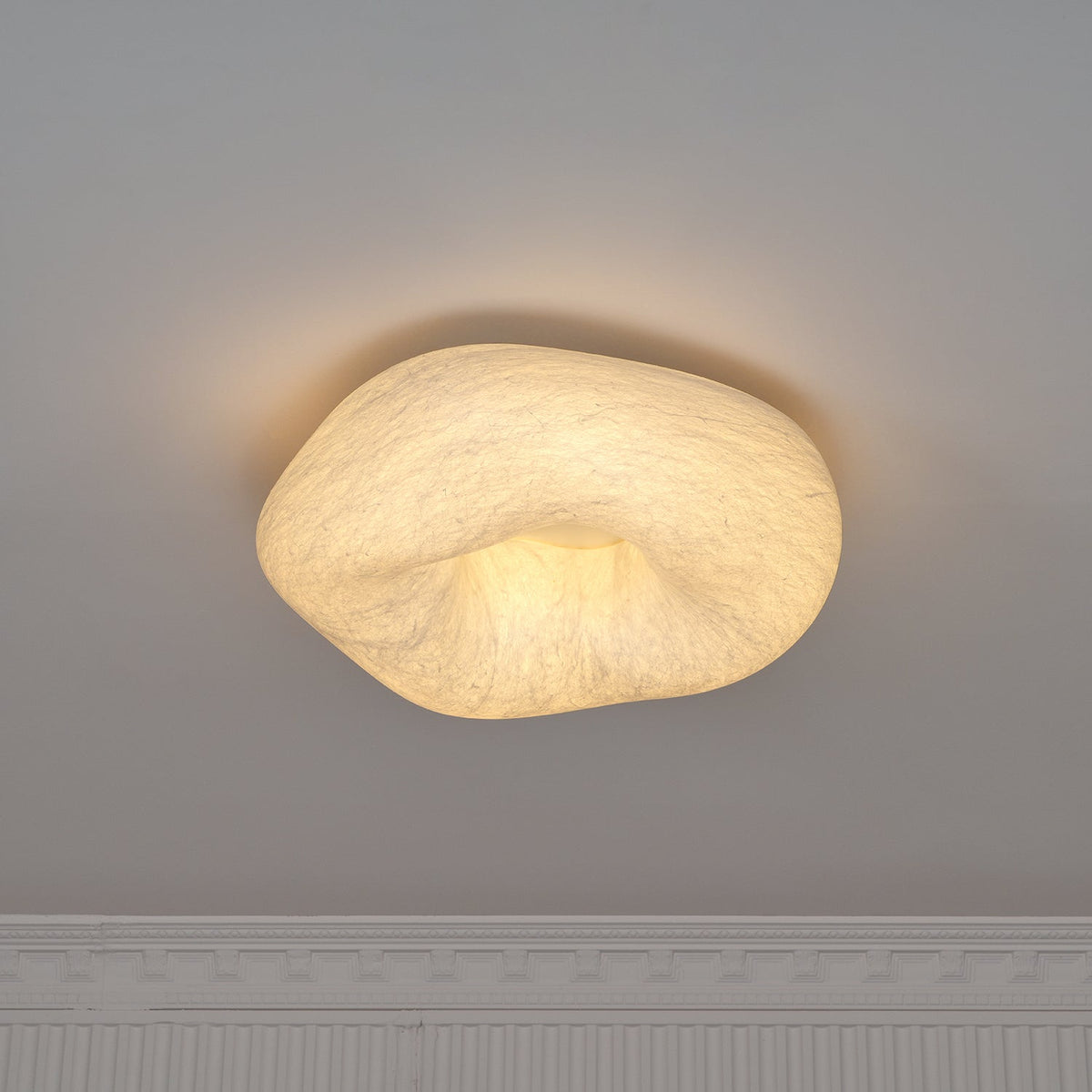 Calerelle plafondlamp met wolkenvorm zijde elegant