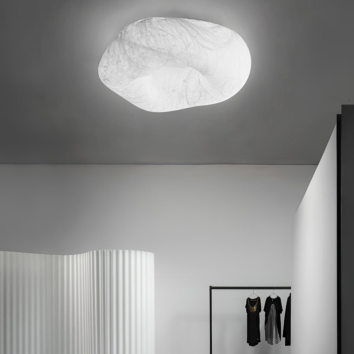 Calerelle plafondlamp met wolkenvorm zijde elegant