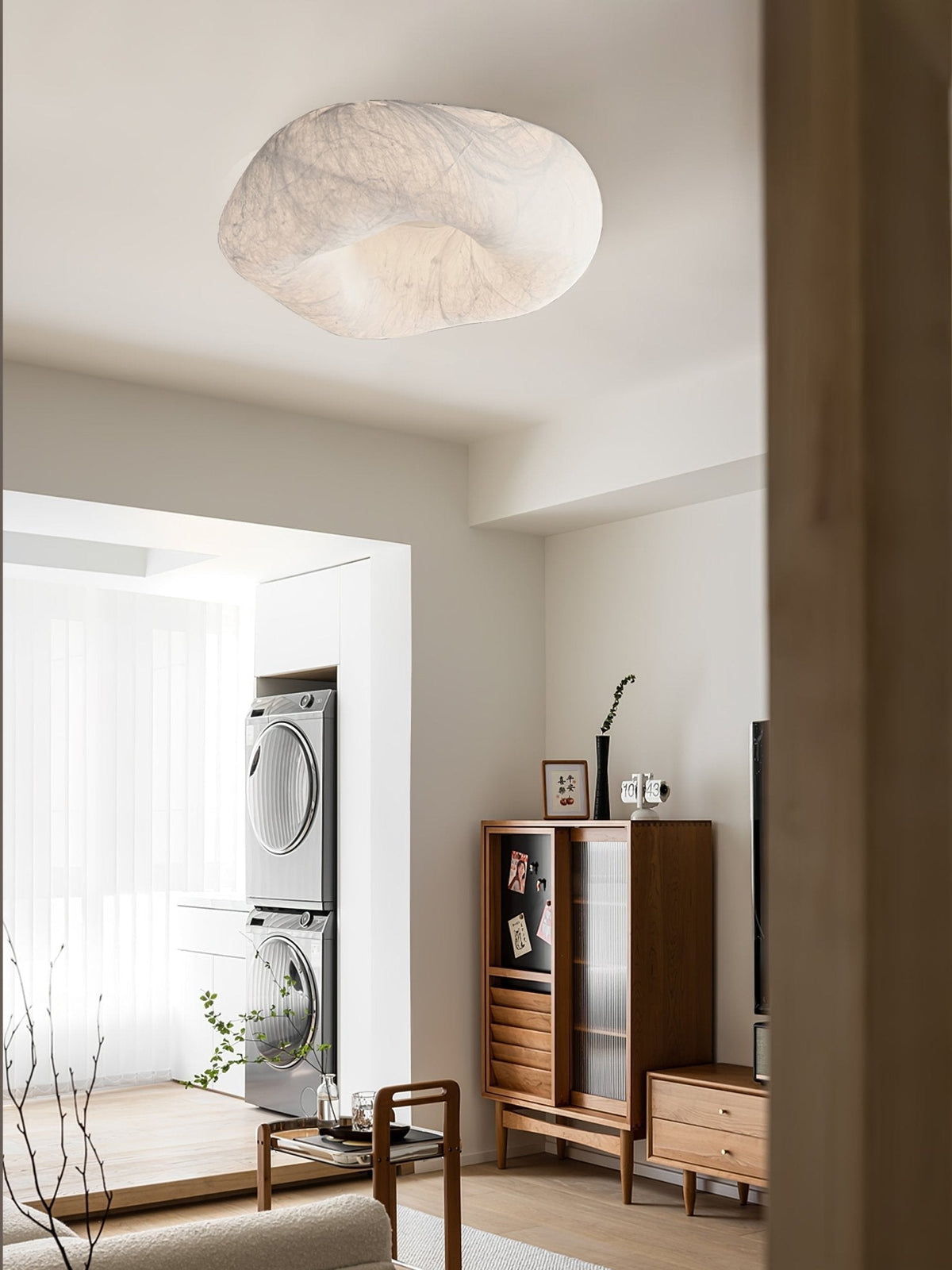 Calerelle plafondlamp met wolkenvorm zijde elegant