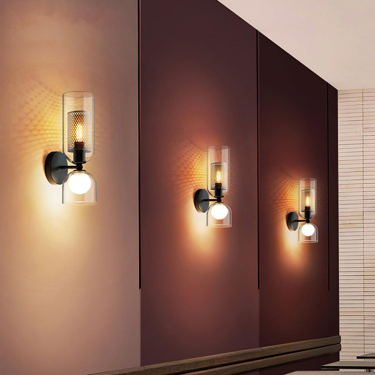 Alvynan Premium Noordse kunst glas wandlamp