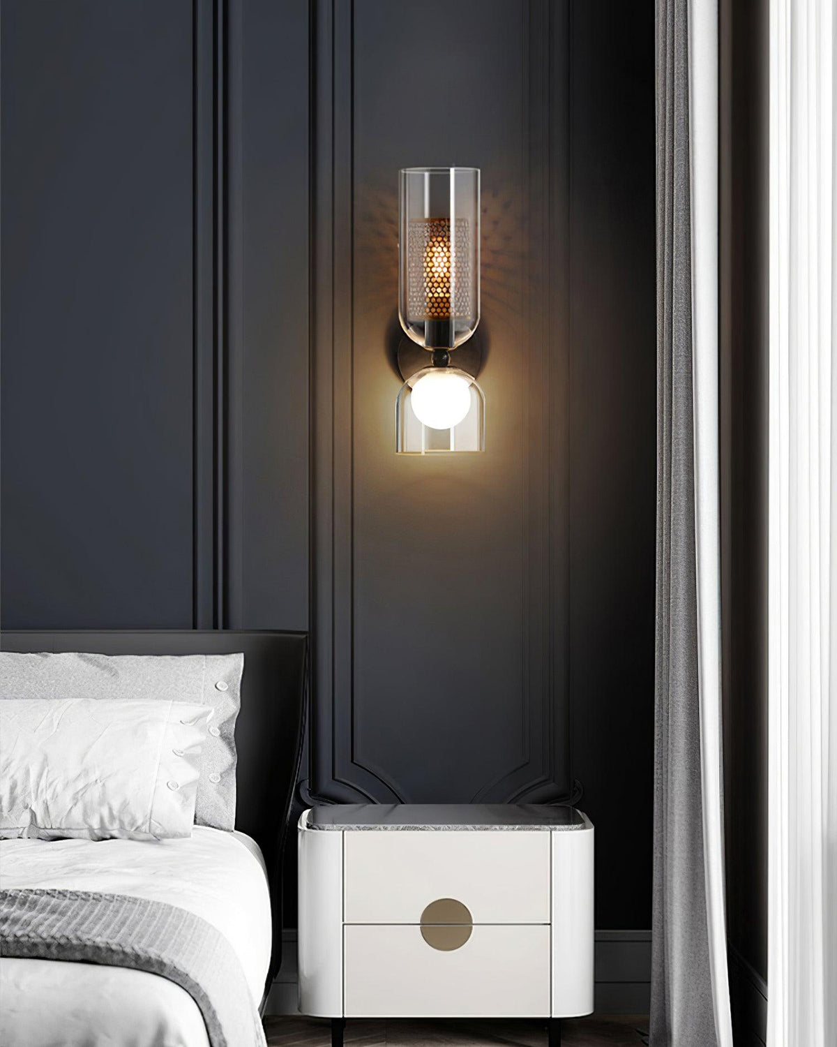 Alvynan Premium Noordse kunst glas wandlamp