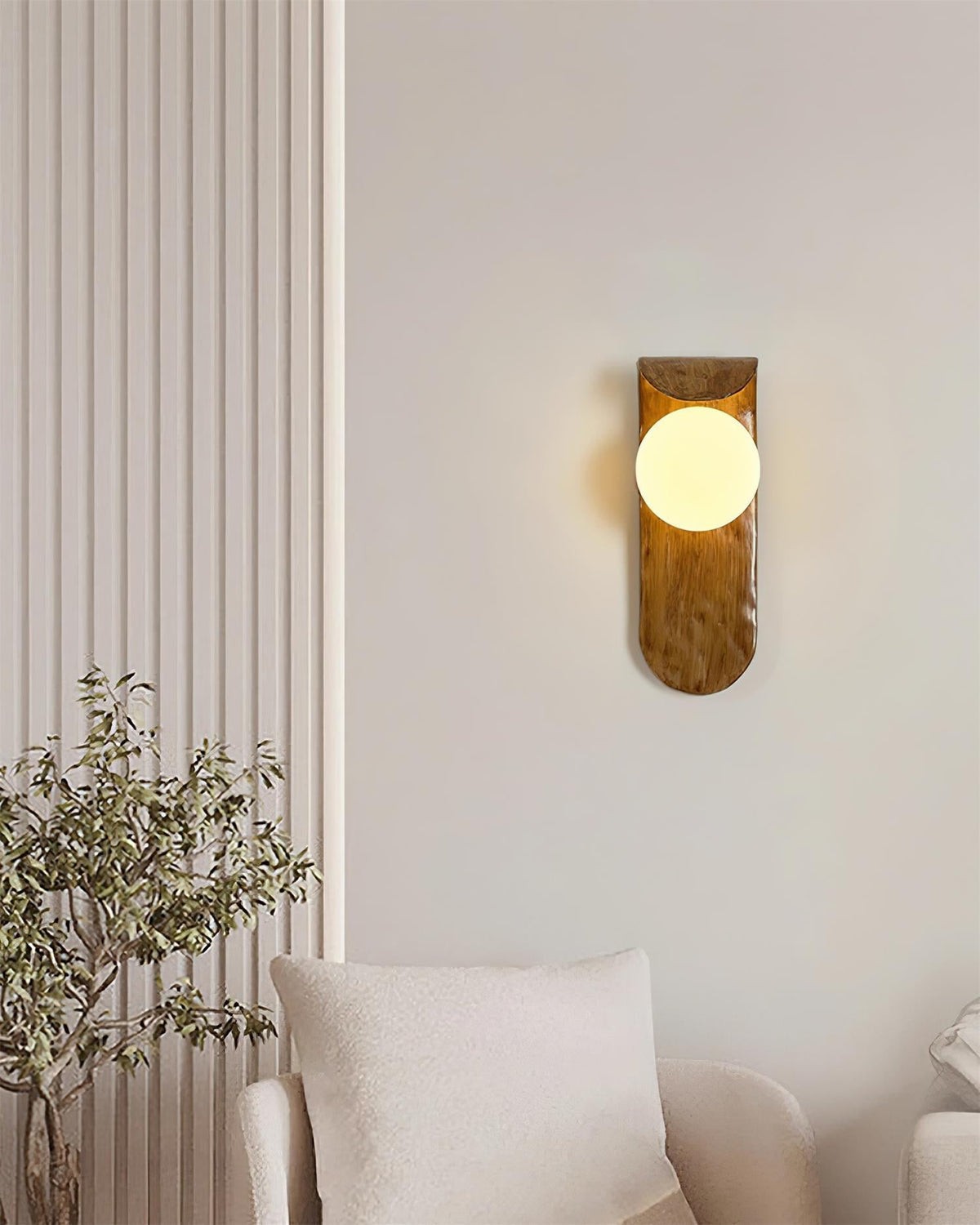 Gavino wandlamp van hout