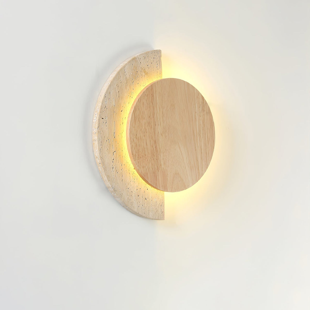 Crescent Halo wandlamp met stekker
