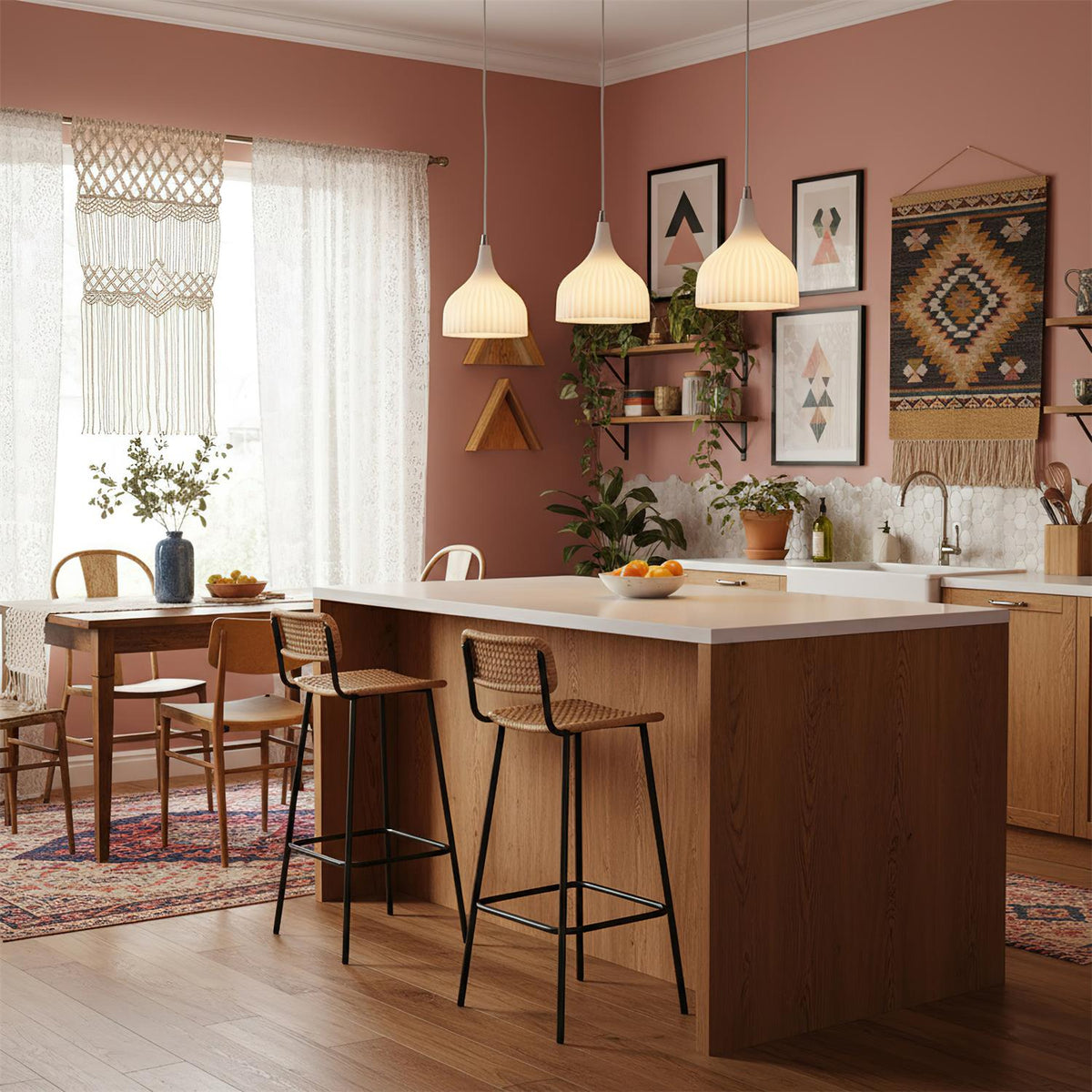 Ciraneria Flare hanglamp oranje