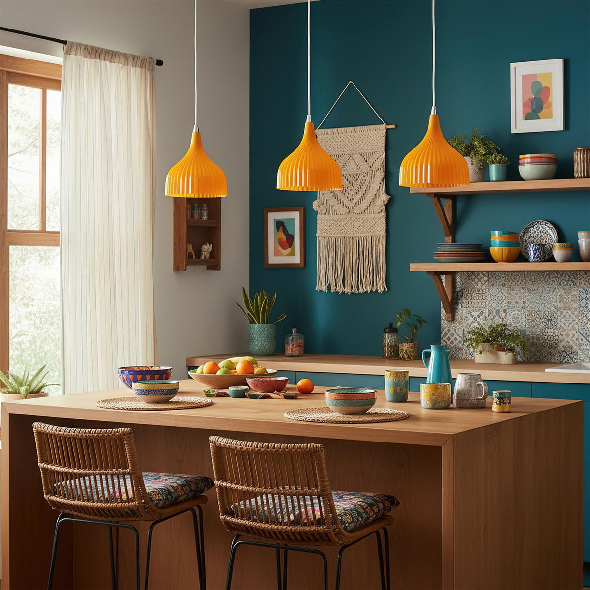 Ciraneria Flare hanglamp oranje