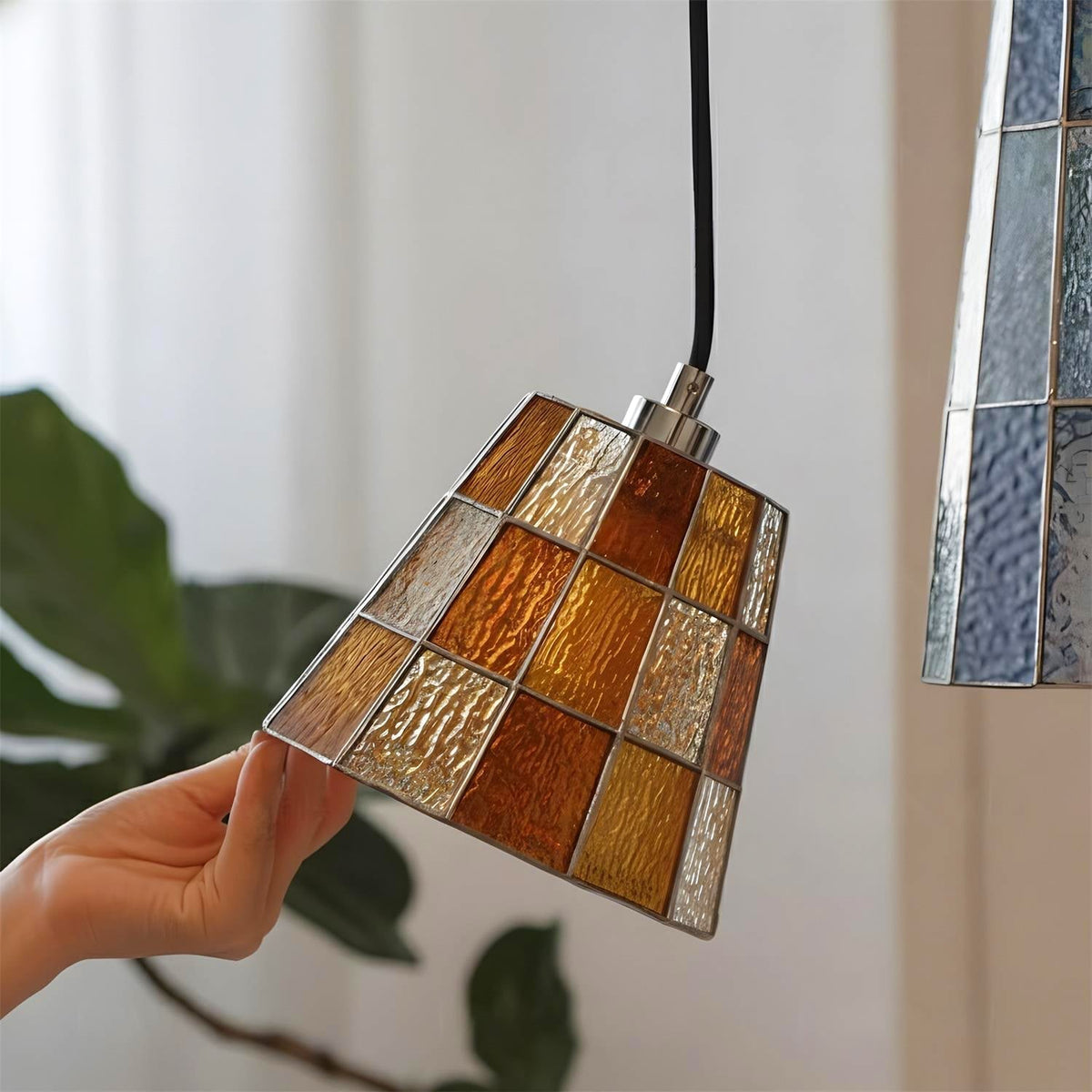 Lanviro hanglamp met glazen kap