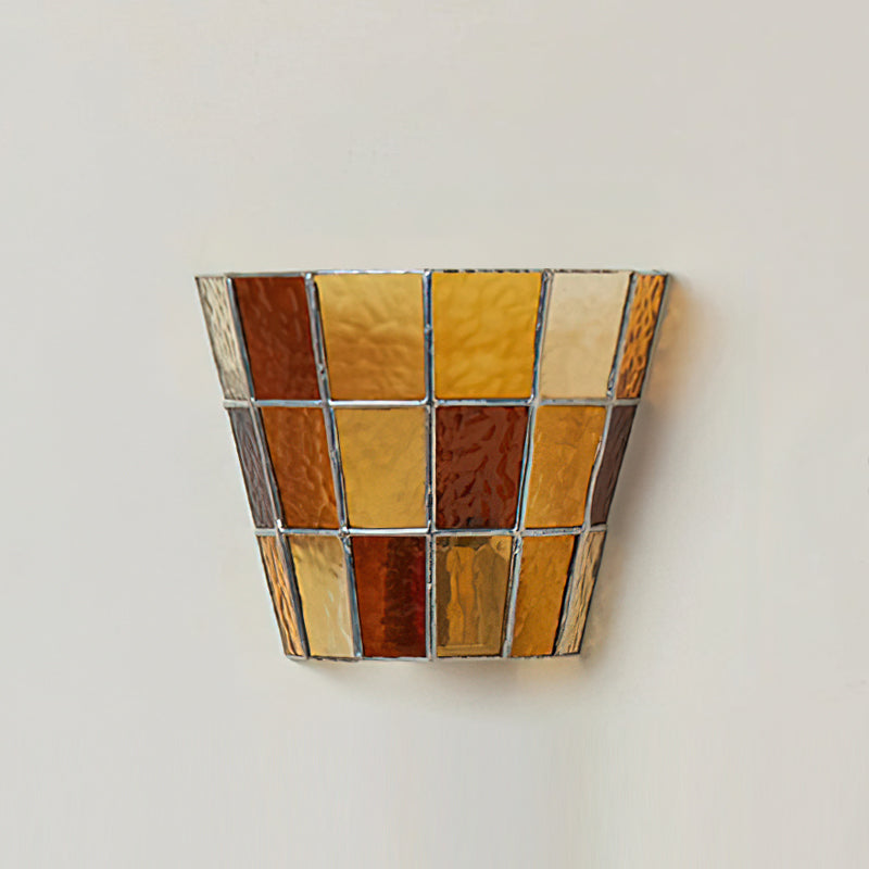 Saffrienne wandlamp met glas