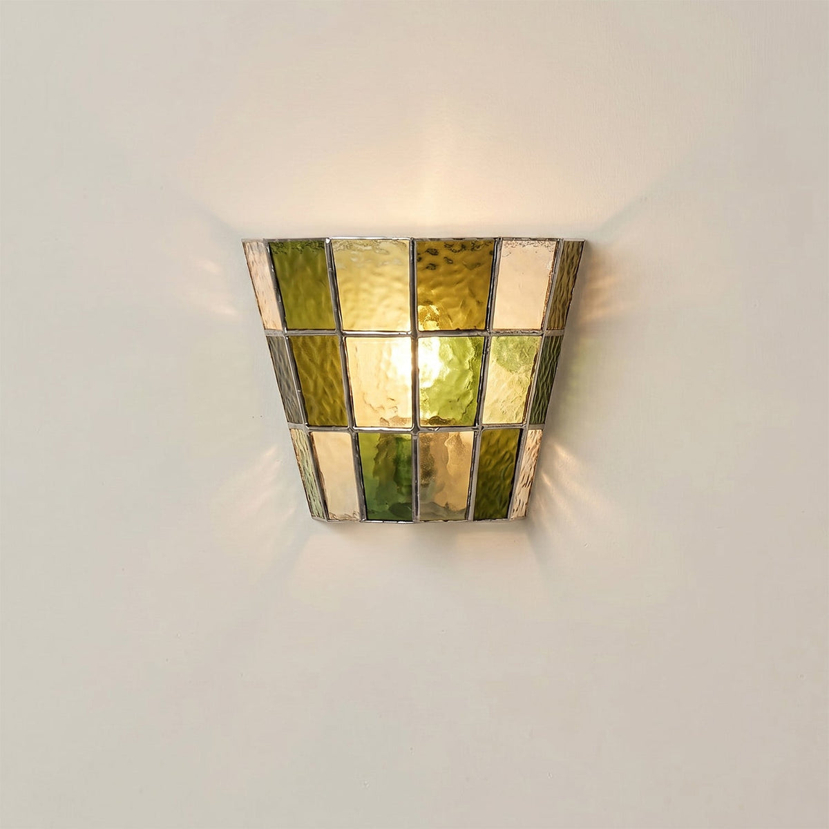 Saffrienne wandlamp met glas
