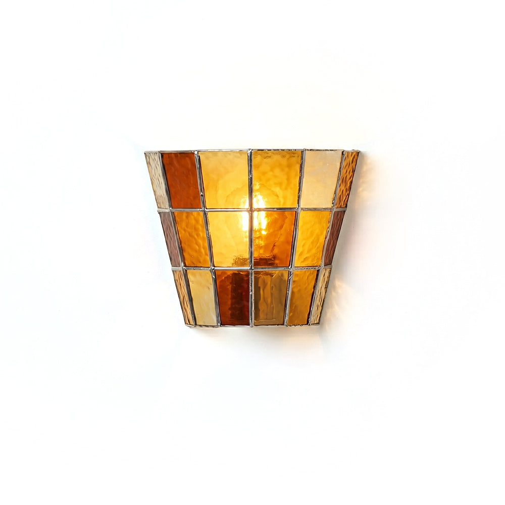 Saffrienne wandlamp met glas