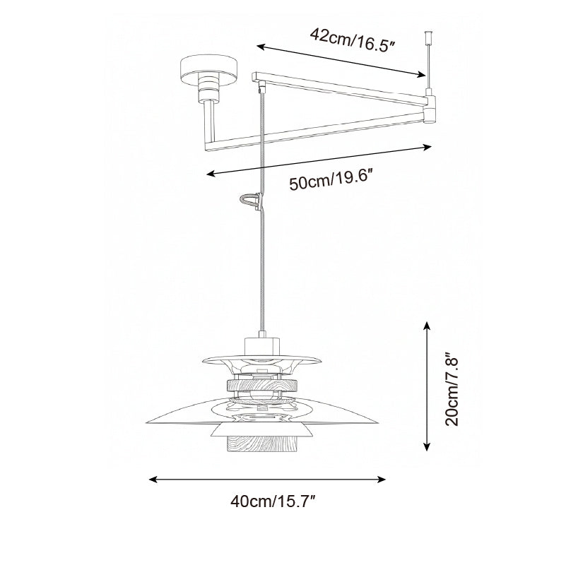 Calelette Swing Arm hanglamp