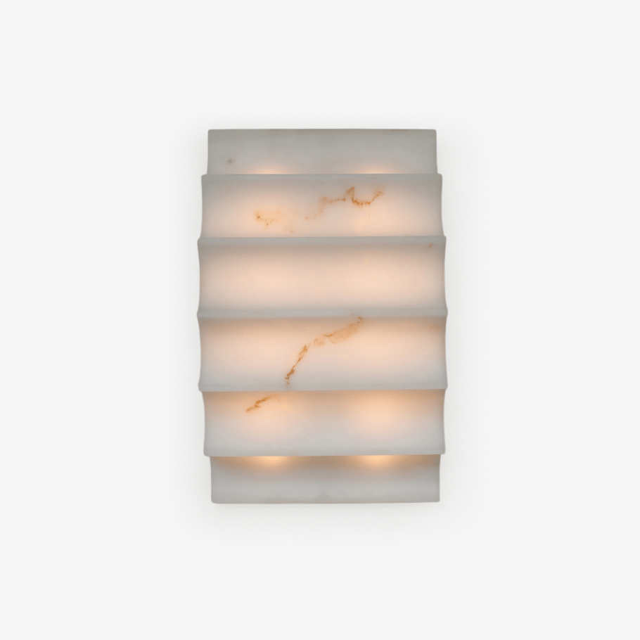 Dolax gelaagde albasten wandlamp