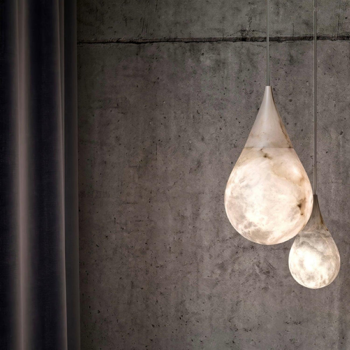 Sorvx hanglamp met marmeren regendruppels