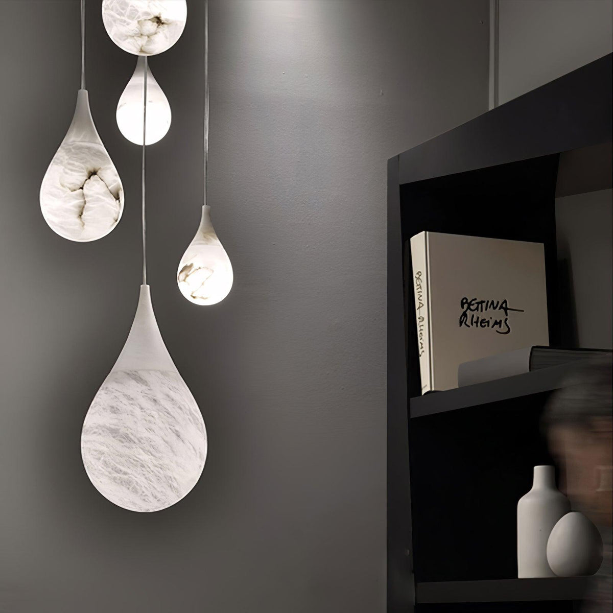 Sorvx hanglamp met marmeren regendruppels
