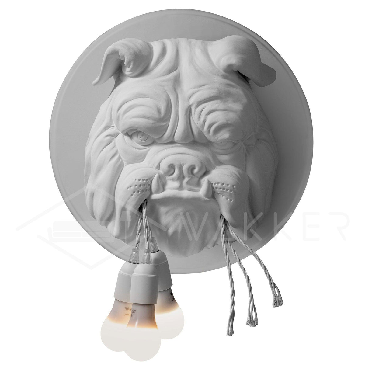 Umeri wandlamp Bulldog Sculpture Whimsical