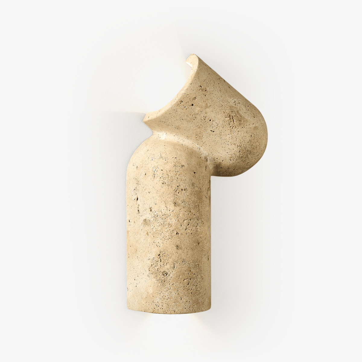 Valoreth Geel travertin wandlamp