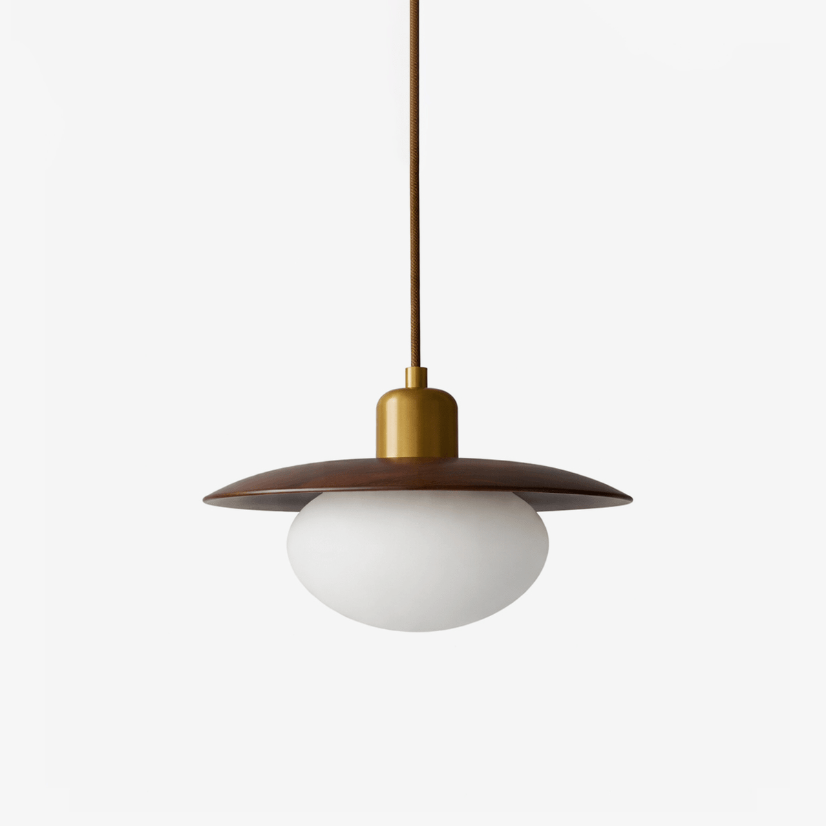 Solmere albast Houten hanglamp
