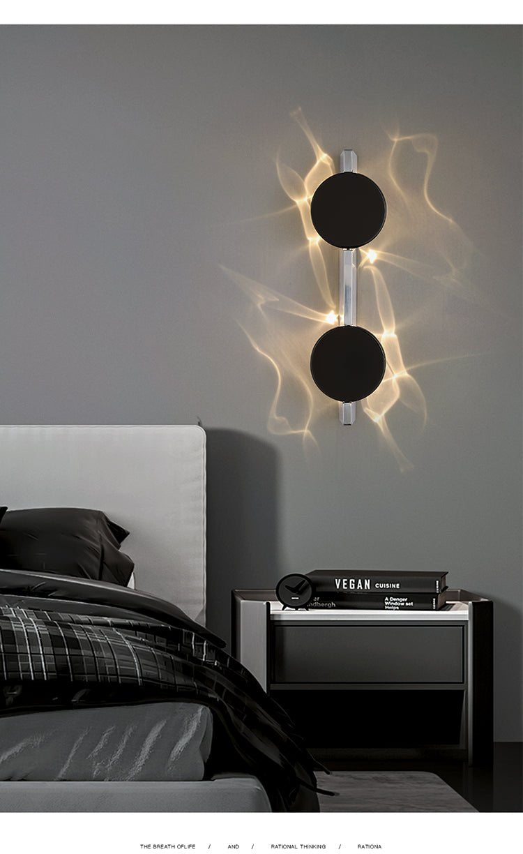 Pethr Wave Minimalistische wandlamp van staal