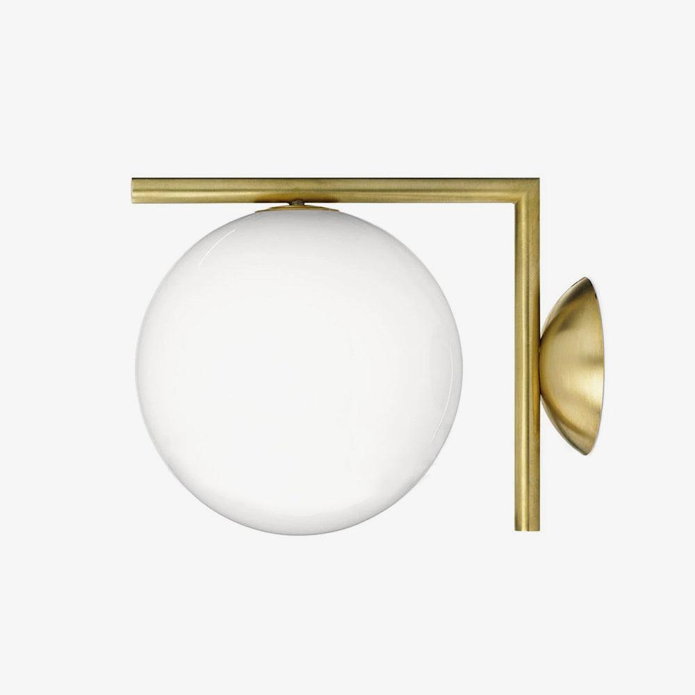 Joanna moderne minimalistische wandlamp van melkglas