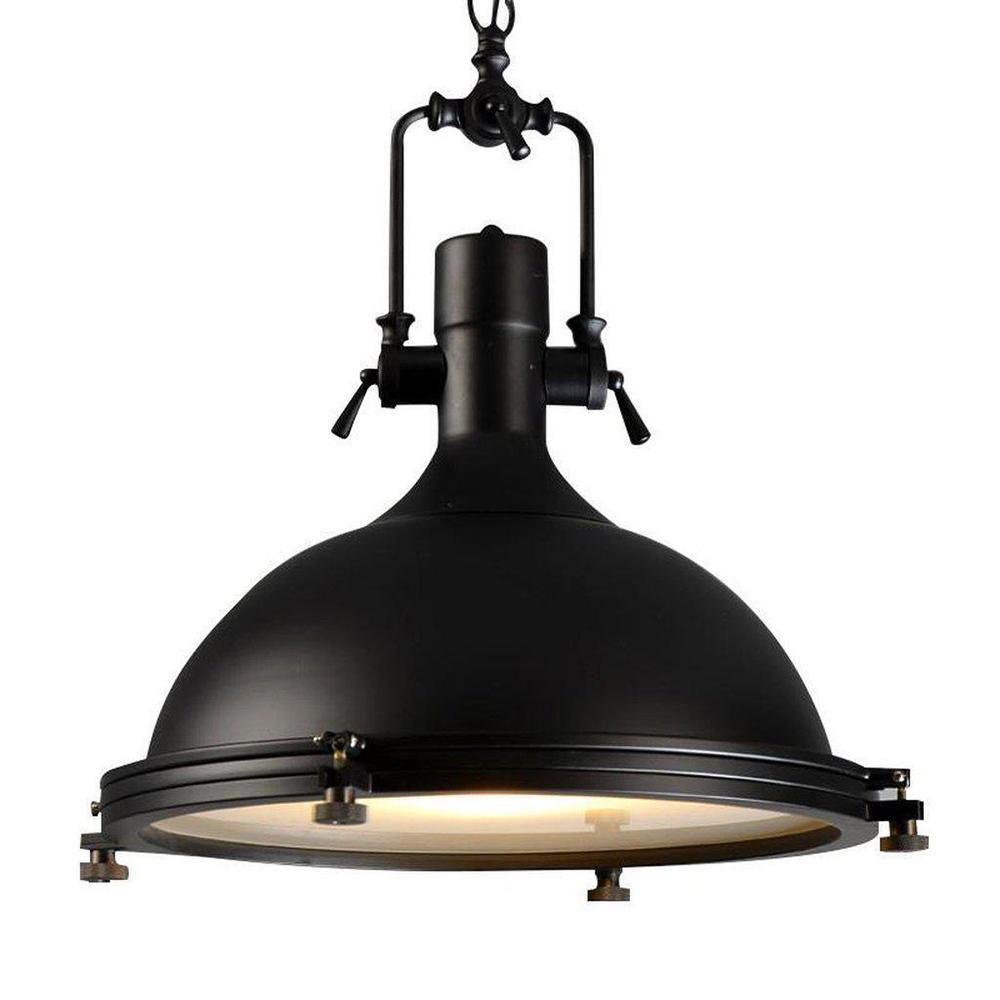 Silven hanglamp messing ribbelvormig koepel industriële stijl