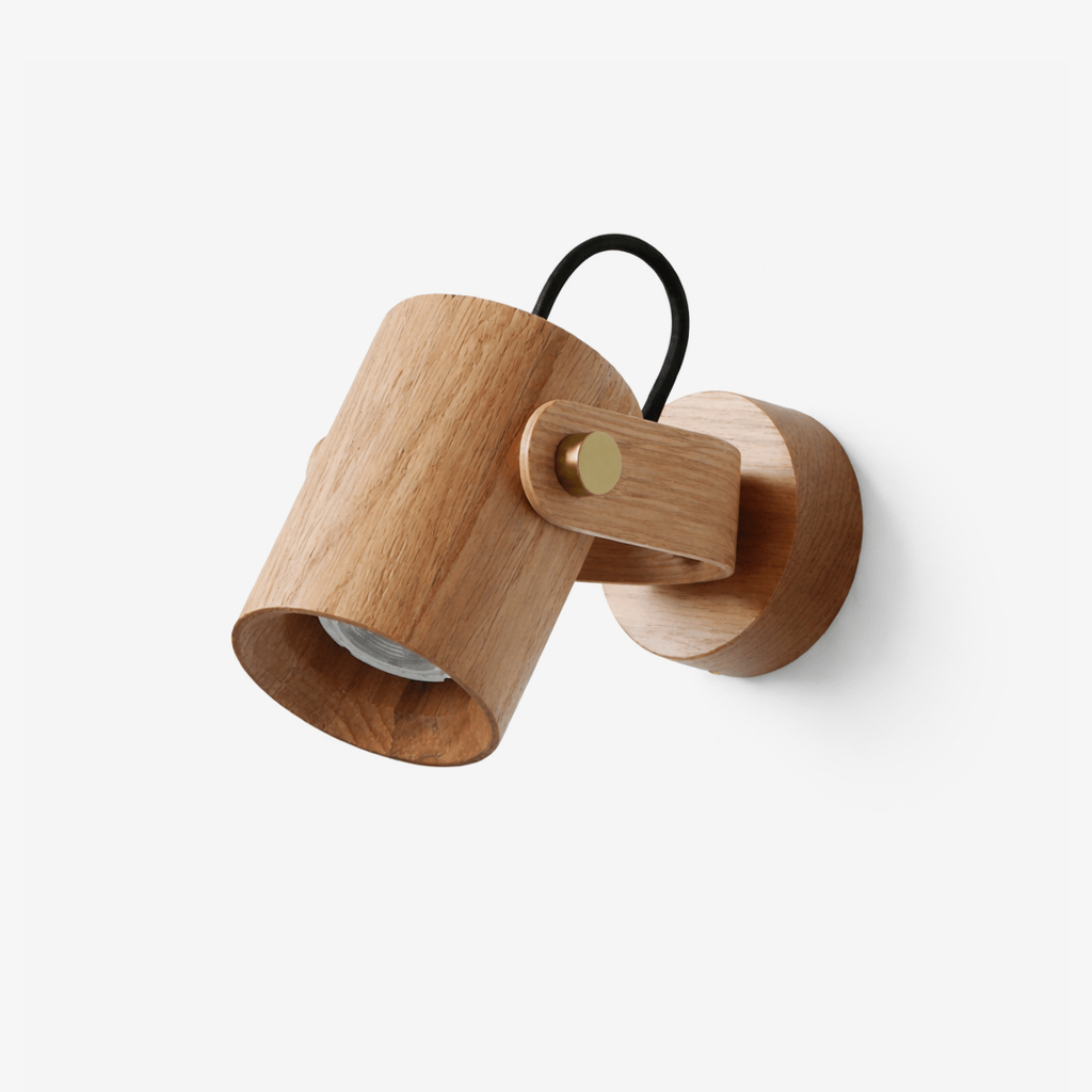 Rinenette Wandspot met houten kap