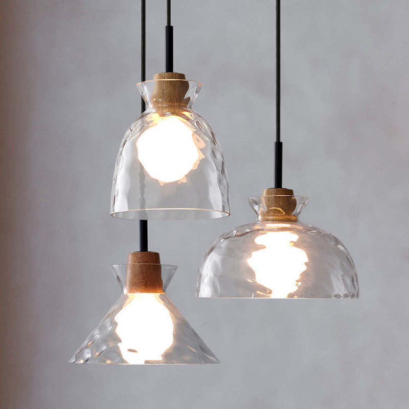 Levy  Moderne Hanglampen Helder Metaal Glas Slaapkamer Woonkamer